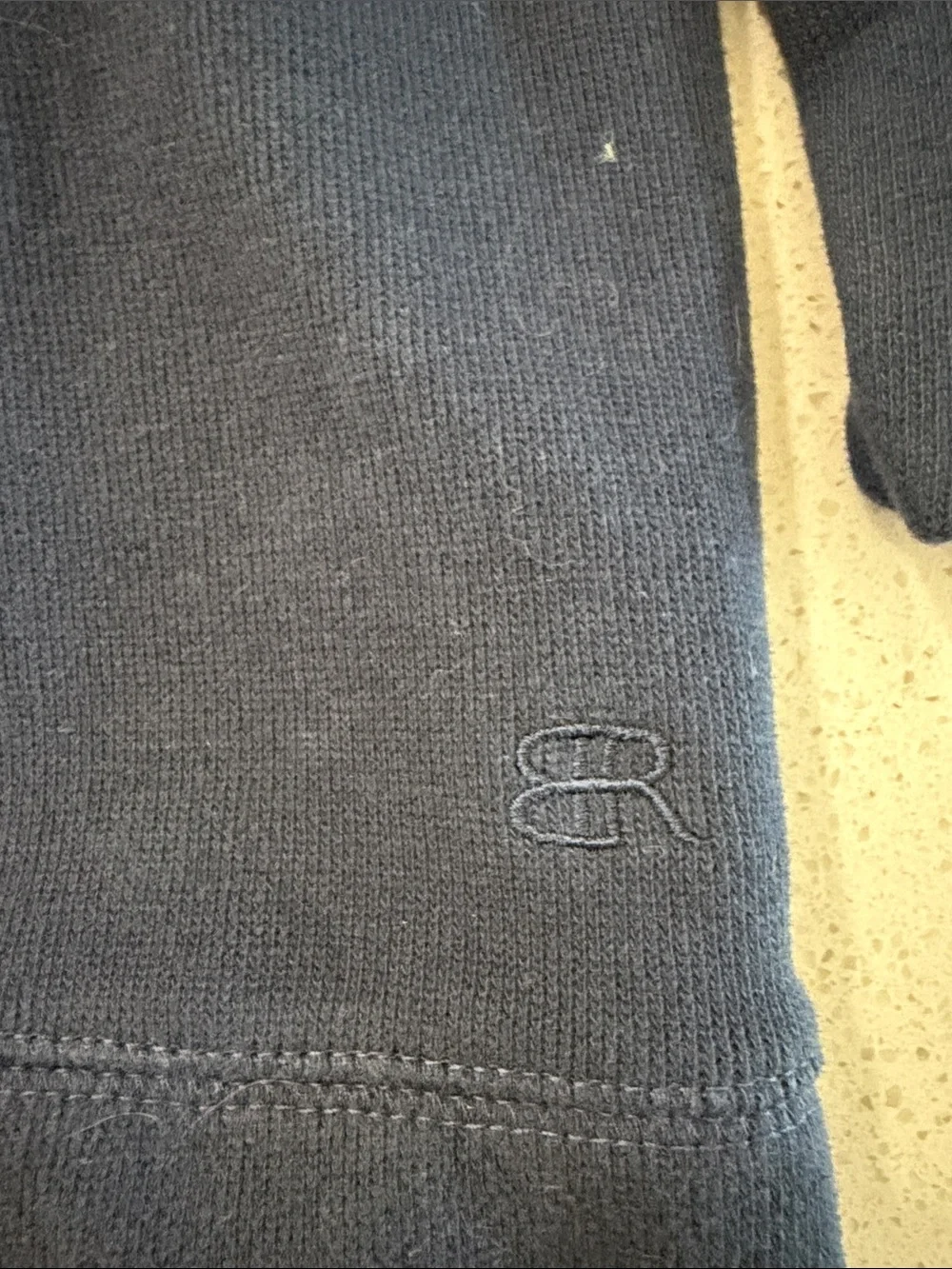 Banana Republic Men's Navy Quarter-Zip Sweatshirt